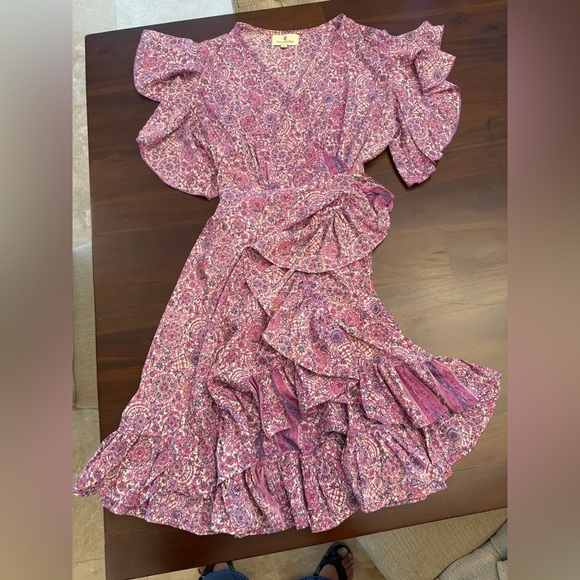 PERRY WALKER Silk Wrap Dress (106) - Picture 2 of 7